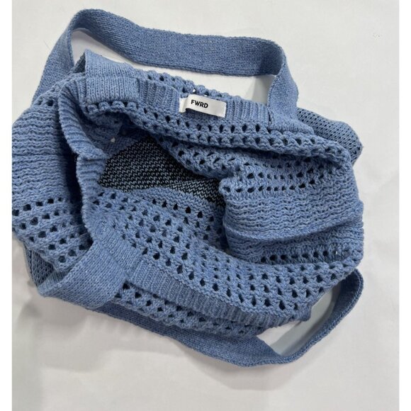 FWRD Knit Tote Bag in Blue - Picture 6 of 6